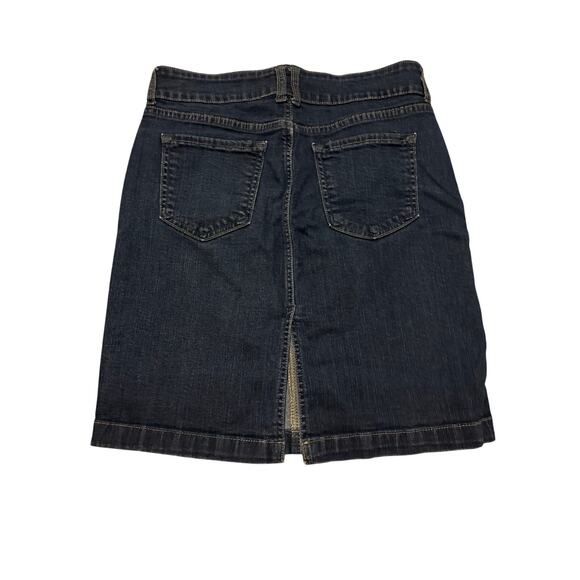 Old Navy Vintage Y2k Dark Wash Blue Denim Jean Mini Skirt Women's Size 10 - Picture 5 of 7